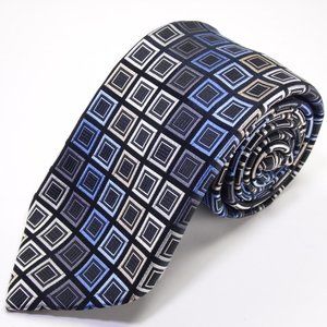 Michael Kors Multicolor Geometric Silk Necktie